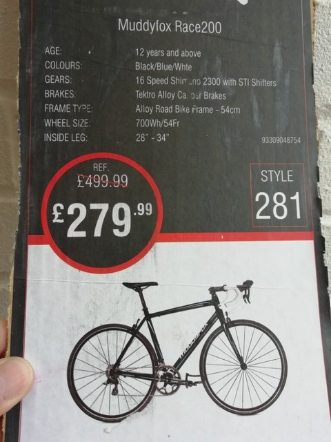 muddyfox race 200 road bike